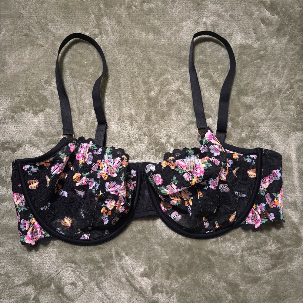 Savage X Fenty Savage Not Sorry Lace Balconette Bra 36DDD